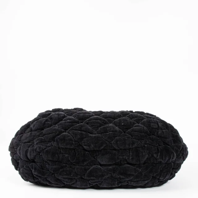 Chanel Black Moscou Bubble Quilt Bag in Black Velvet from Labellov, photo 5 of 8