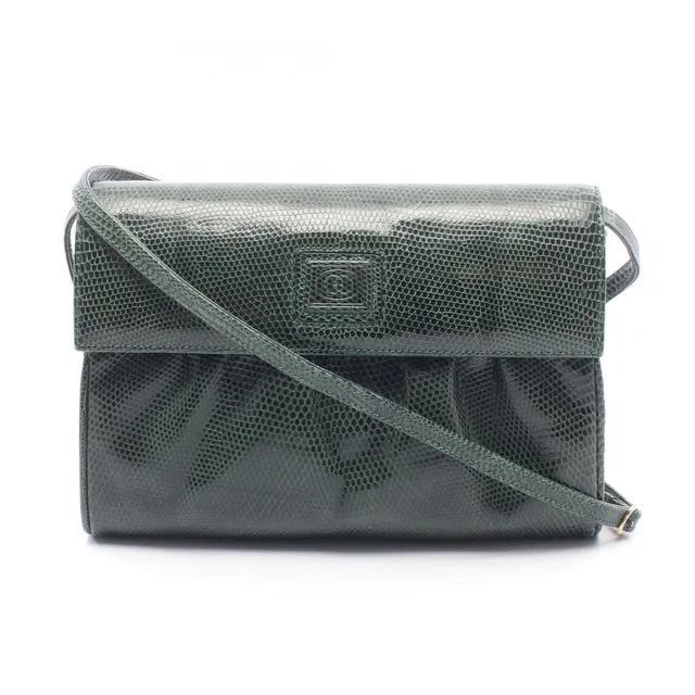 Gucci Shoulder Bag Vintage Green Exotic Leather in Green Leather from The Reluxe