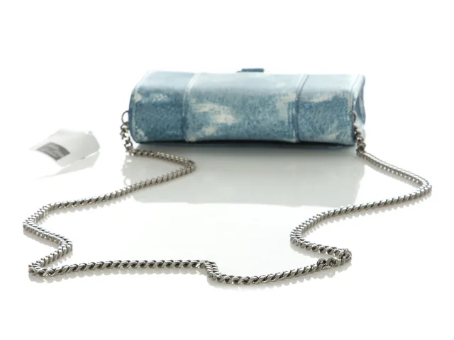 Balenciaga Denim Hourglass Wallet on Chain in Denim from Ann's Fabulous Finds, photo 7 of 9