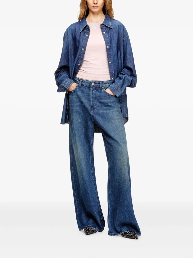 Diesel slim T-shirt with metallic Oval D, photo 2 of 2 from FARFETCH