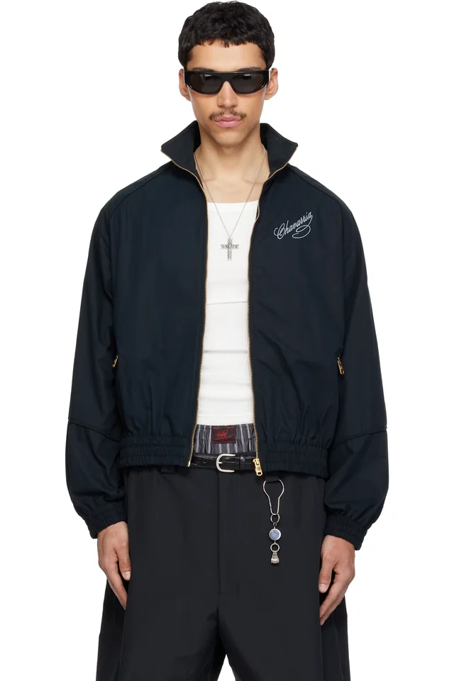 Black Ruff Rider Track Jacket