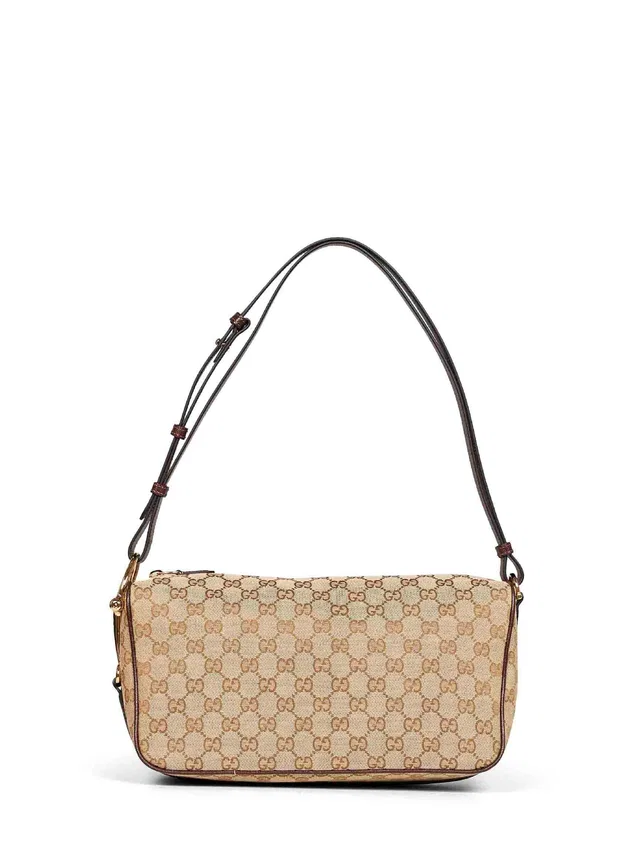 Gucci Gg Canvas Shoulder Bag — Beige Polyester in Beige Canvas from HEWI