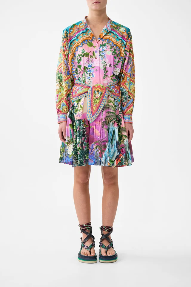 Camilla eBoutique SHORT TIERED SHIRTDRESS WITH WIDE WAIST TIE TURKISH DELIGHT from CAMILLA, photo 1 of 1