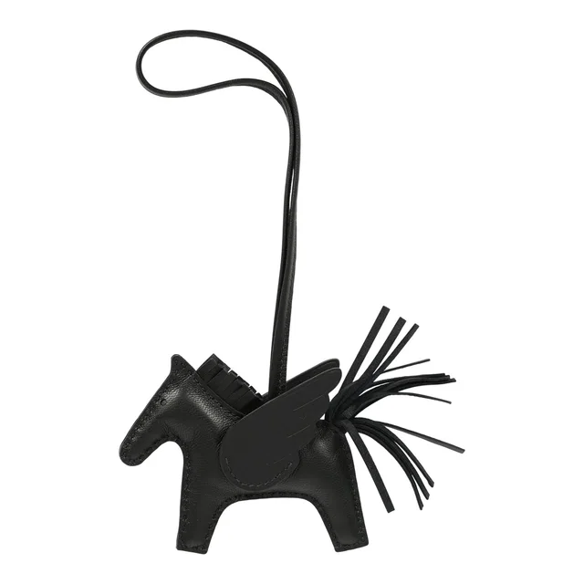 Hermès Pegase Rodeo Bag Charm PM So Black Milo Lambskin in Black Lambskin from Madison Avenue Couture