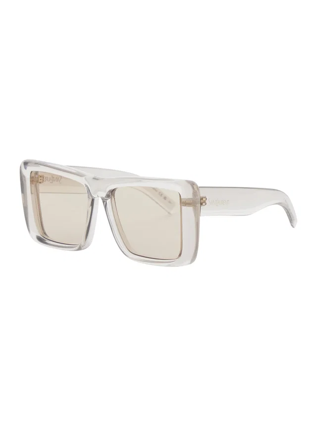 Saint Laurent 862884 Sunglasses — Beige Plastic in Beige from HEWI