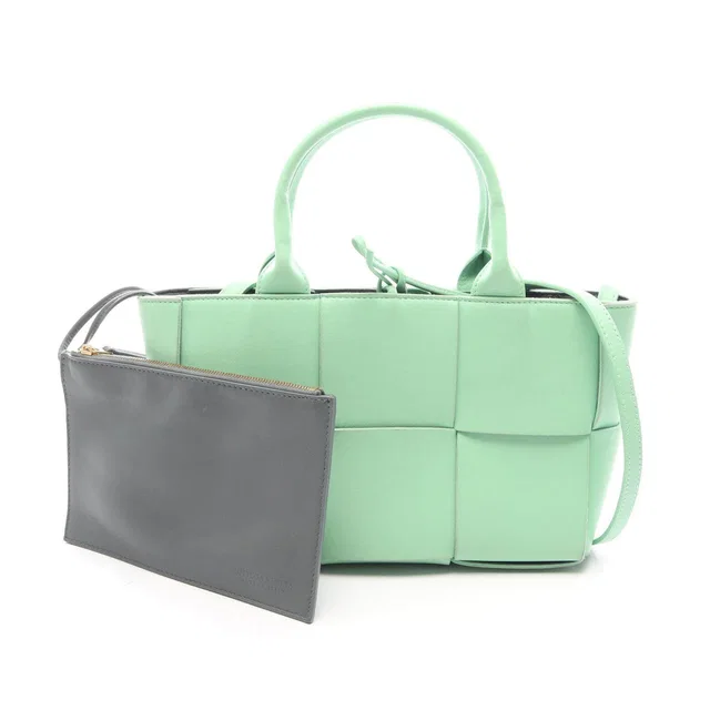 Bottega Veneta Mini Arco Leather 2way Tote Bag in Leather from LuxUness