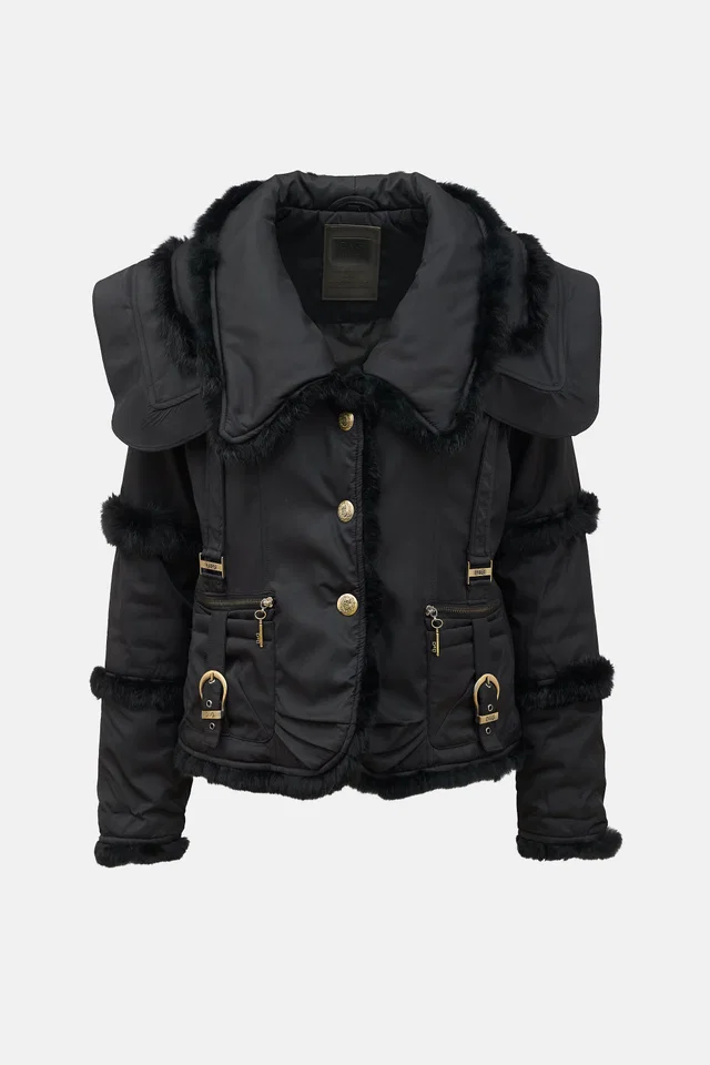 Dolce & Gabbana 2000s Fur Trimmed Jacket from VSP Consignment