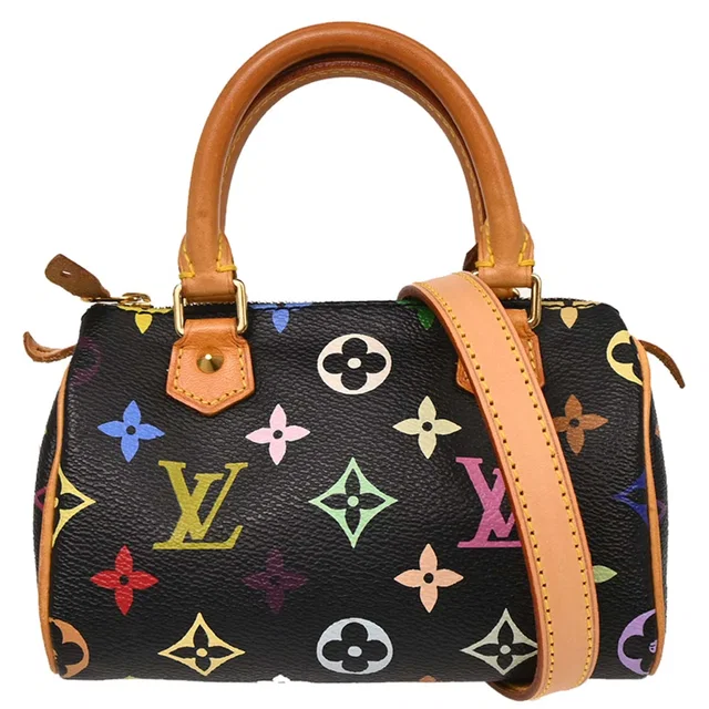 Louis Vuitton Multicolor Mini Speedy 2way Shoulder Handbag M92644 in Multicolor Canvas from AMORE Vintage Tokyo