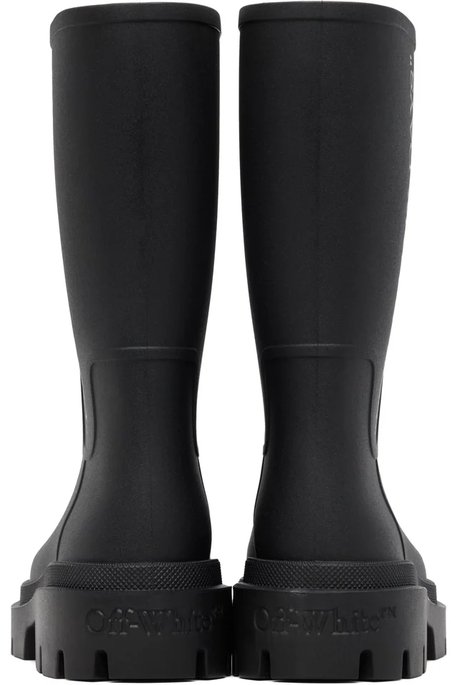 Off-White Black Reboot 'Rainy Days' Boots, photo 2 of 5 from SSENSE