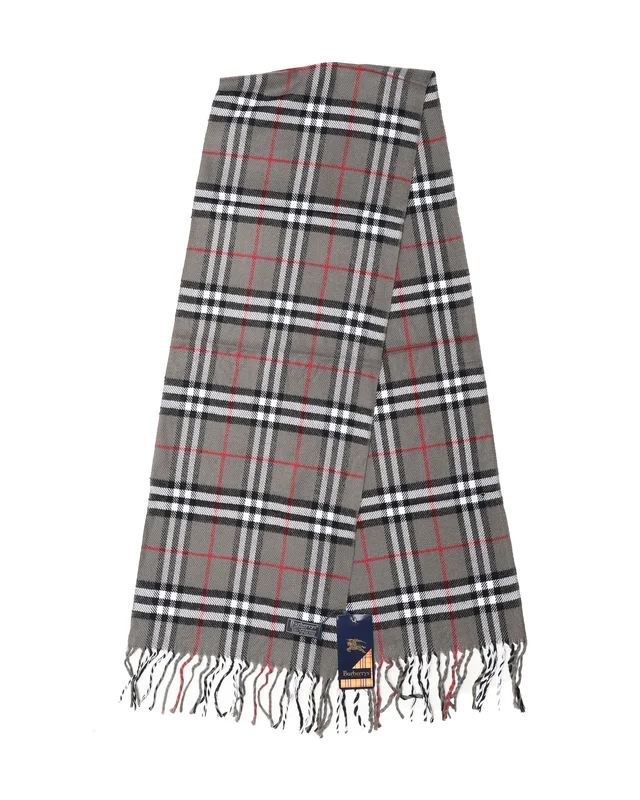 Burberry Nova Check Cashmere Scarf from A Retro Tale
