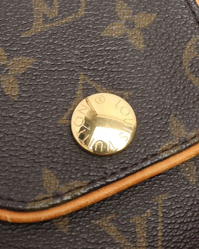 Louis Vuitton Monogram Pochette Cancun Brown Bag in Brown Coated canvas from A Retro Tale, photo 6 of 9