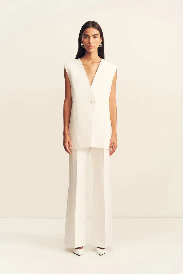 Shona Joy OTIS SLEEVELESS BLAZER - IVORY from Shona Joy, photo 1 of 1