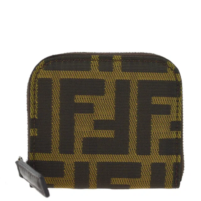 Fendi 2000 Brown Zucca Coin Case Wallet in Brown Canvas from AMORE Vintage Tokyo