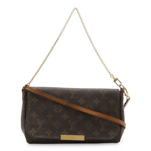 Louis Vuitton Monogram Favorite Shoulder Bag Crossbody Chain 2-Way Clutch in Coated canvas from The Reluxe