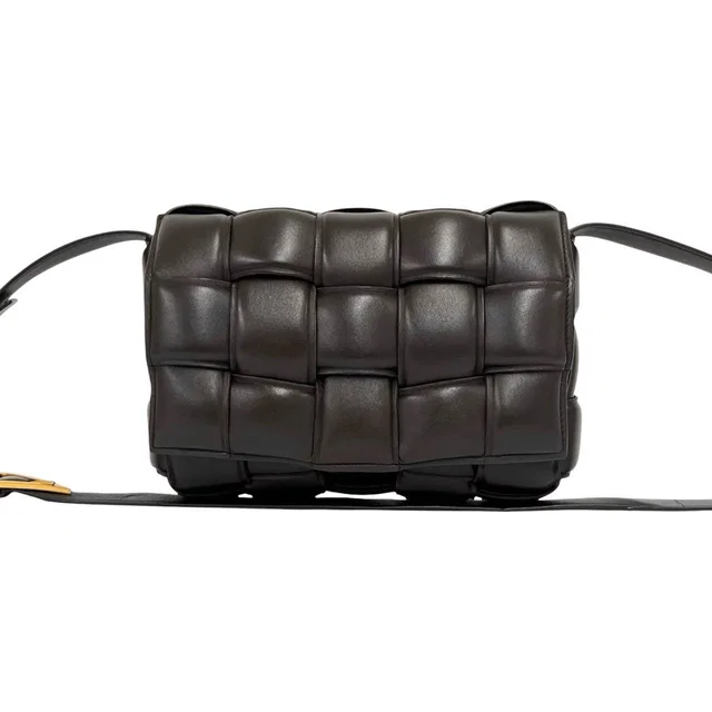 Bottega Veneta Padded Cassette Leather Shoulder Bag in Leather from LuxUness