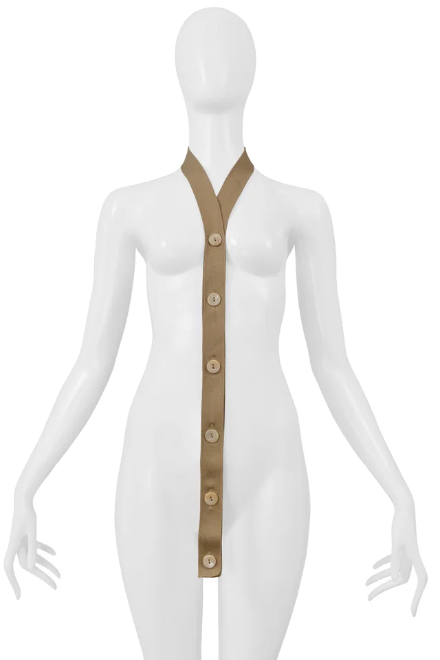 Maison Margiela Sweater Button Placket Necklace from Resurrection Vintage