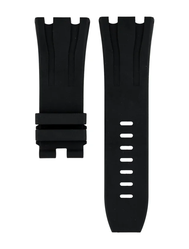 Audemars Piguet 29mm Royal Oak Offshore Rubber Watch Strap in black from The RealReal
