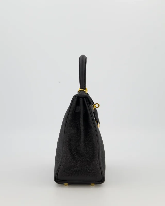 Hermès Kelly 25 Retourne Bag in Black Togo leather from Sellier, photo 4 of 22