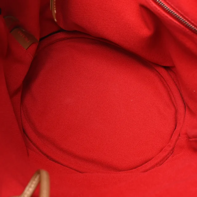 Prada Canapa Small Shopping Tote Rosso in Canvas from FASHIONPHILE, photo 6 of 10