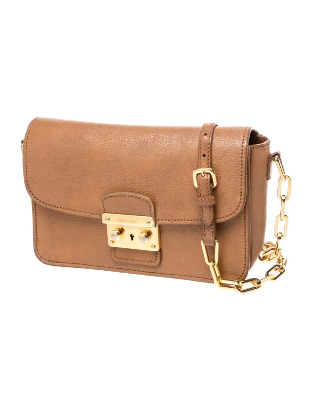 Miu Miu Goat Leather Crossbody Bag in brown|red Goatskin from The RealReal, photo 3 of 6