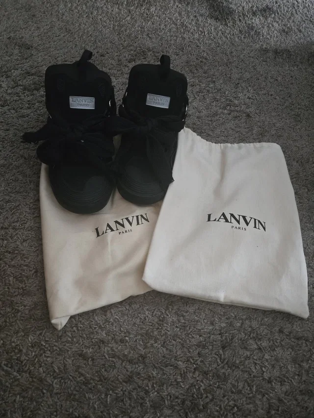 Lanvin Black Sneakers in black Suede from Poshmark