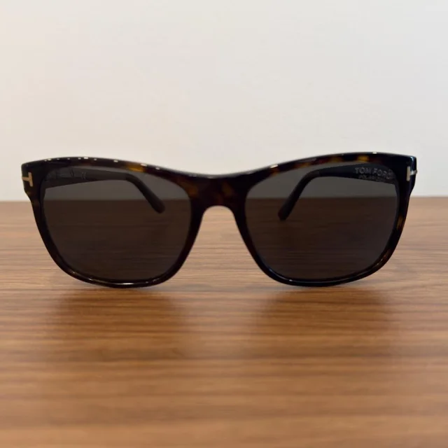 Tom Ford Men's Casual Sunglasses - Brown/Black in red|brown|black from Depop, photo 1 of 1