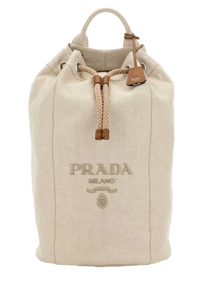 Prada Backpack — Beige Coli-vitello in Beige Calfskin from HEWI