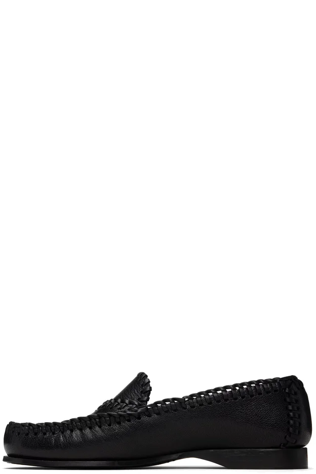 HEREU Black Sastre Supple Shiny Loafers, photo 3 of 5 from SSENSE