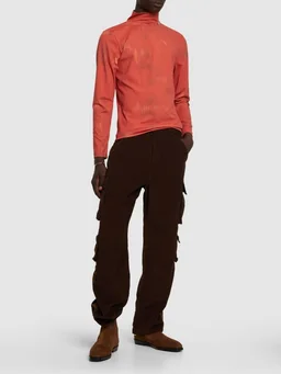 Ahluwalia Crew neck sweatshirt with long sleeves in 47% Recycled Polyamide, 28% Elastane, 25% Polyamide, photo 2 of 5 from LUISAVIAROMA