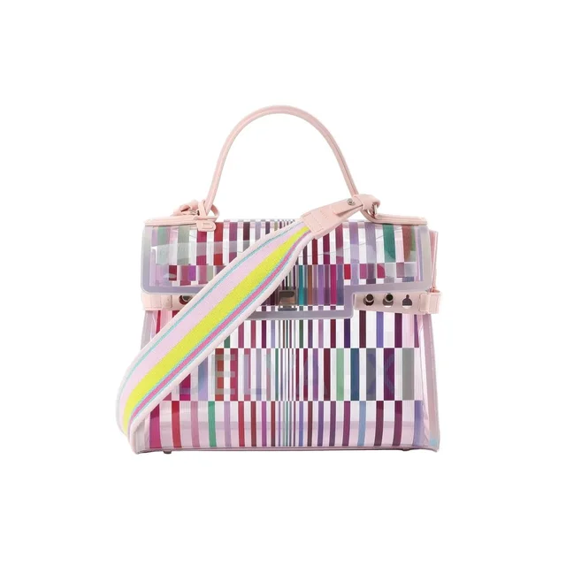 Delvaux Tempête GM Vinyl & Rubber 2Way Handbag in pink from Her-Age, photo 1 of 1