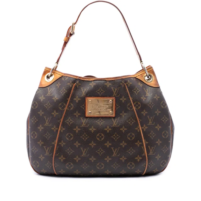 Brown Louis Vuitton Monogram Galliera PM Shoulder Bag in Brown Coated canvas from Designer Revival