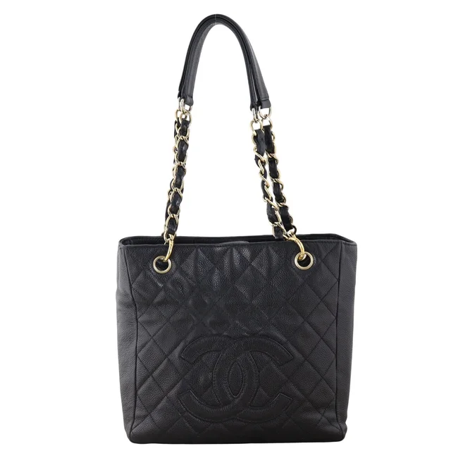Chanel Petite Shopping Tote in Caviar leather from Luxe.It.Fwd