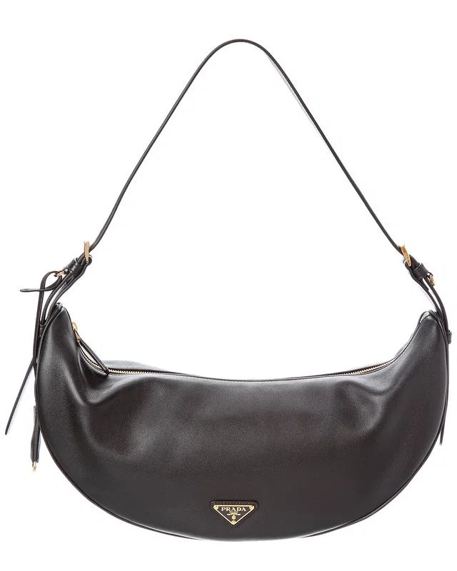 Prada Demi-Lune Large Leather Hobo Bag, image 1 of 1 from Gilt