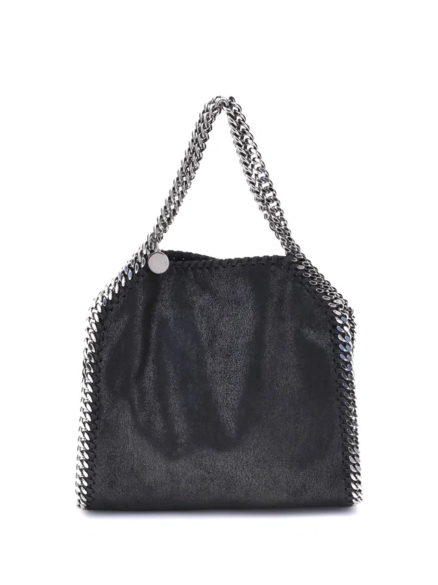 Stella McCartney Falabella Mini Shoulder Bag — Black Polyester in Black from HEWI