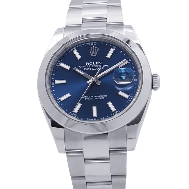 Rolex Datejust W41mm Stainless Steel Bright Blue Dial126300 in Blue from GALLERY RARE