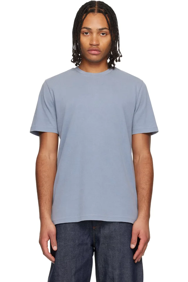 A.P.C. Blue 'APC Printemps 26' T-shirt, image 1 of 1 from SSENSE