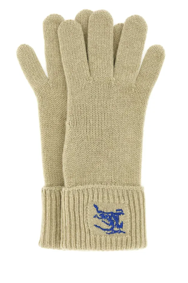 Burberry Cashmere Blend Gloves — Beige Exterior: Nylon in Beige Nylon from HEWI