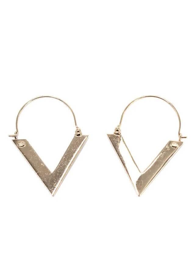 Valentino Garavani V Hoop Earrings from HEWI, photo 2 of 9