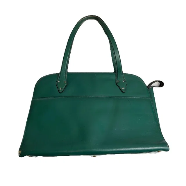 Alaïa Vintage Azzedine Alaa Paris Emerald Green Leather Top Handle Bag Rare Archive in green Leather from Poshmark