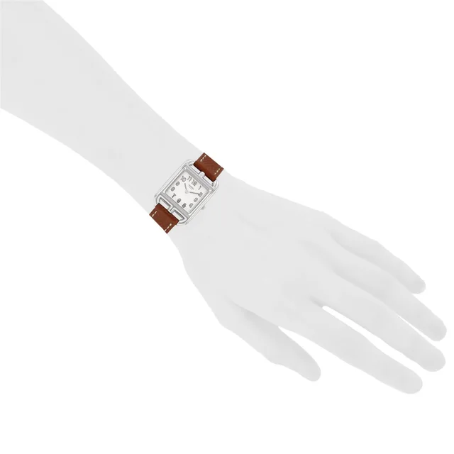 Cape Cod watch in steel, Ref: Hermes - CC1.210, circa 2003 in Leather from Collector Square, photo 3 of 3