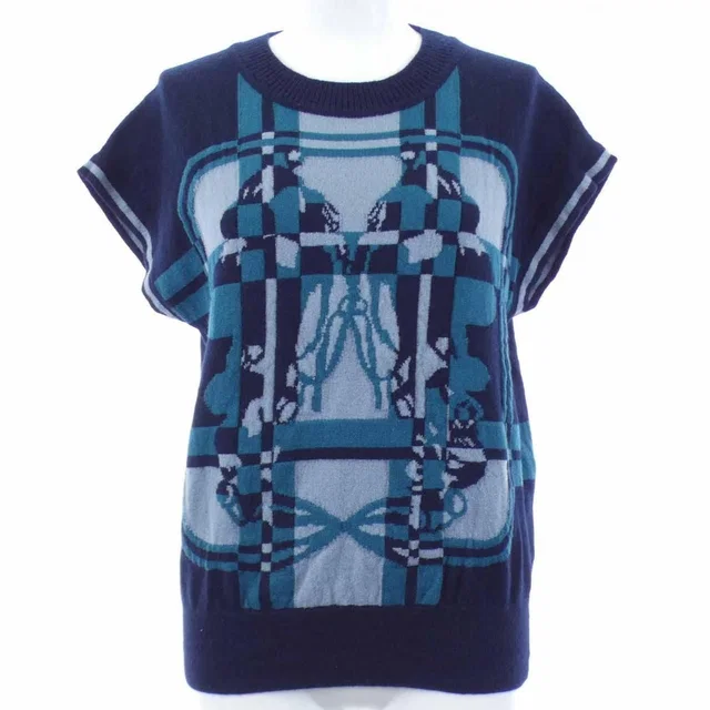 Hermès Brides de Gala Tartan Knit in Cashmere from The Reluxe
