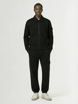 Stone Island Wide trousers with applied details in 60% Wool, 40% Cotton, photo 2 of 4 from LUISAVIAROMA