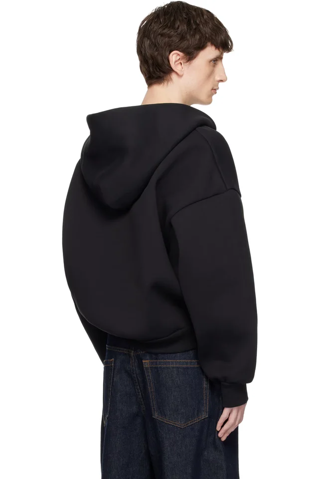 Seventh Black V2 Zipped Hoodie, photo 3 of 4 from SSENSE