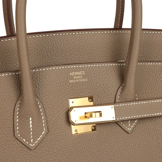Hermès Birkin 35 Etoupe Togo Gold Hardware in Taupe Togo leather from Madison Avenue Couture, photo 7 of 9