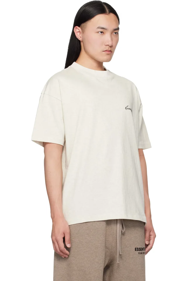 Fear of God ESSENTIALS Off-White Classic T-shirt, photo 2 of 4 from SSENSE