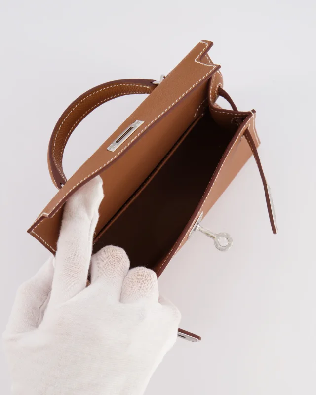Hermès Mini Kelly II 20 Bag in Gold Epsom leather from Sellier, photo 18 of 21