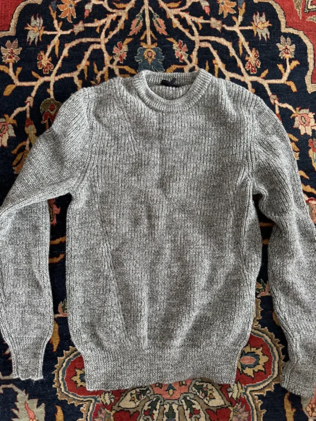 Lanvin Wool Sweater in Grey, Men's (Size Small) in gray Wool from Grailed