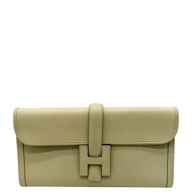 Hermès Jige Elan 29 Calfskin Leather Clutch Wallet Trench in Calfskin from Dallas Designer Handbags