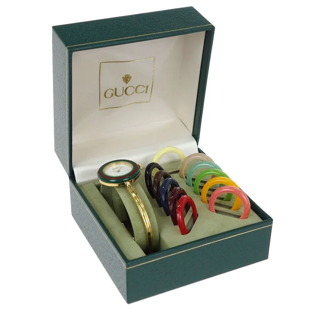 Gucci 11/12.2 Change Bezel Chameleon Quartz Watch SS from AMORE Vintage Tokyo
