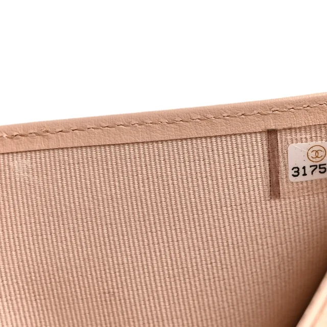 Chanel Caviar Quilted Compact Flap Wallet Beige in Beige Caviar leather from FASHIONPHILE, photo 8 of 8